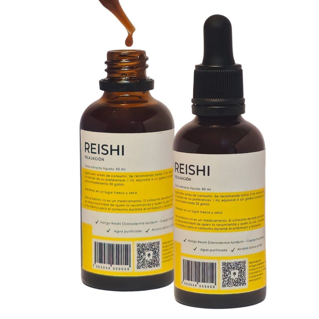 Hongo Adaptógeno Reishi 50ml Sporo Extracto Líquido